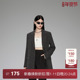 外套女秋冬宽松正装 ochirly欧时力中长款 西装 通勤气质