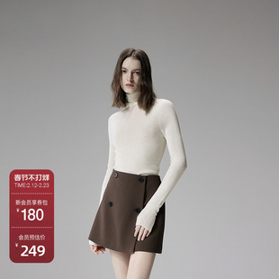 【可机洗澳进口100%美丽诺羊毛】OCH.欧时力毛衣无缝一体25春新品