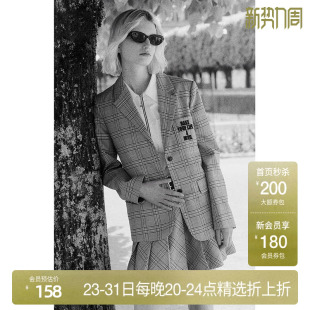 外套女秋装 ochirly欧时力学院风格 子西装