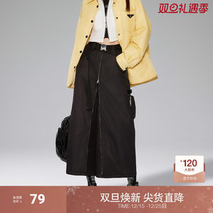 【机能系列】欧时力 降落伞工装半身裙女冬装休闲