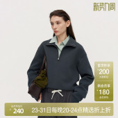 卫衣女上衣套头落肩休闲秋冬新品 OCHIRLY欧时力 空气层高领长袖