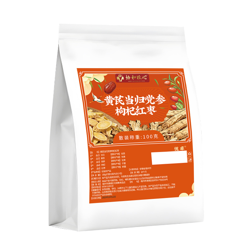 中医力荐】黄芪当归党参枸杞红枣