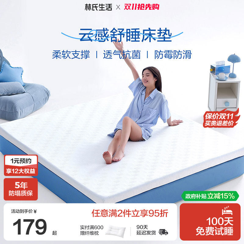 林氏生活慢回弹记忆棉垫