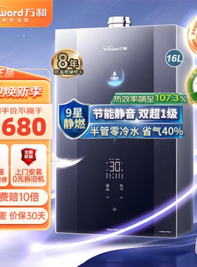 万和LS9DPRO燃气热水器16升L天然气静音下置风机伺服增压零冷水