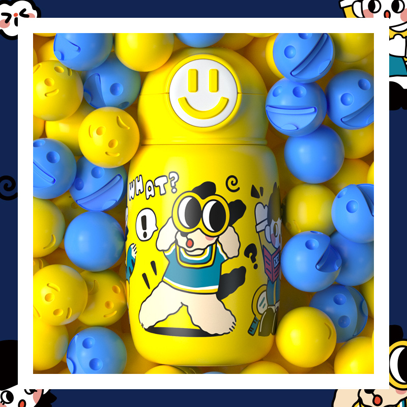 cocomango儿童保温杯316不锈钢