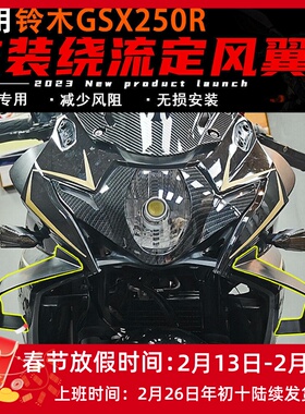 适用铃木GSX250R改装定风翼 扰流竞技定风翼新款定风翼导流罩配件