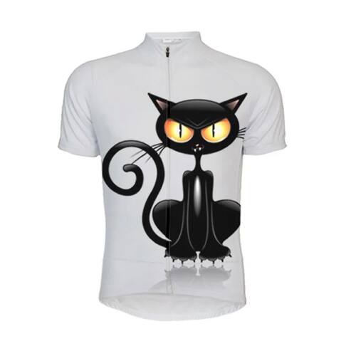 Women's Cycling Clothing Black Cat Short Sleeve Cycling Jers