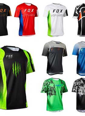 Men's BAT FOX Shirts Short Sleeve Downhill Jersey Quick Dry