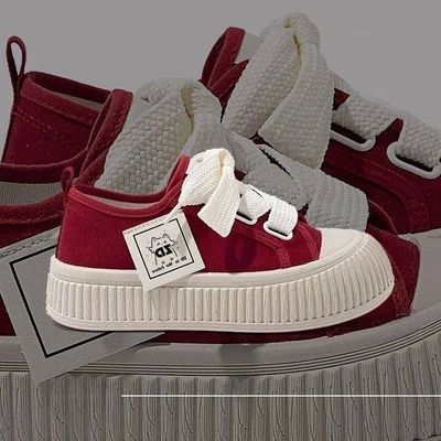 Sneakers Women Shoes for Woman Thick Soled Canvas Shoes 2025