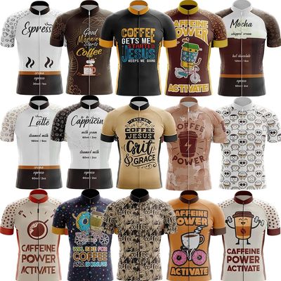 Camiseta de Ciclismo de la serie Coffee para hombre, Maillot