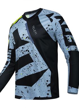 2024 Men's Downhill Jersey Fox teleyi Mountain Bike Mtb Shir