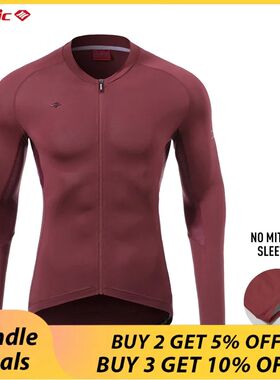 Santic-Camiseta de manga larga de ciclismo para hombre, cami