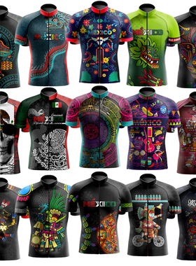 2022 Mexico Men Cycling Jersey MTB Maillot Bike Shirt Downhi