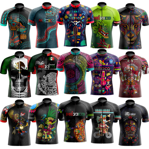 2022 Mexico Men Cycling Jersey MTB Maillot Bike Shirt Downhi