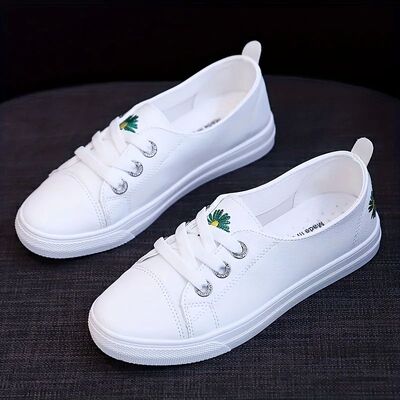 2025Spring And Summer Shallow Mouth White Women's Shoes Lazy