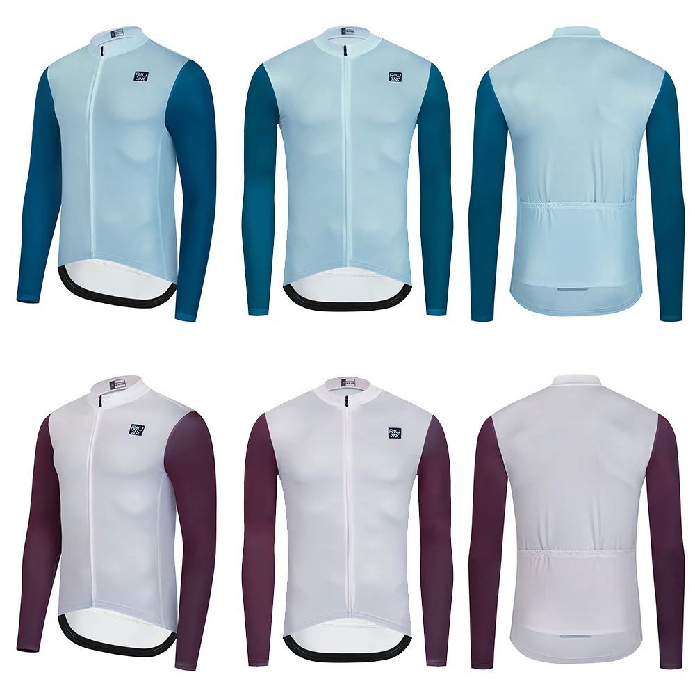 Raudax Maillot de ciclismo para hombre, camiseta de manga la
