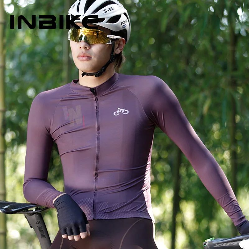 INBIKE-Camiseta de manga larga de ciclismo para hombre, ropa