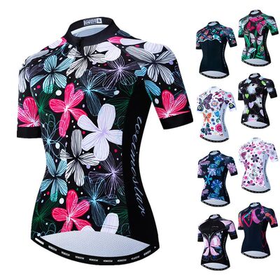 Weimostar-Camiseta de Ciclismo para mujer, Maillot de manga