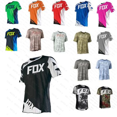 Camiseta de manga de ciclismo Enduro MTB, camisa de descenso