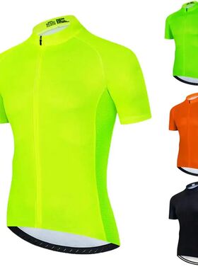 Camiseta verde fluorescente de manga corta para hombre, ropa