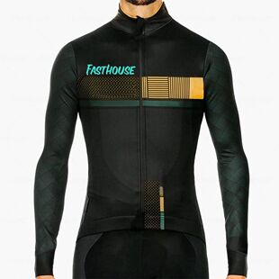 Ropa de ciclismo de manga larga con cremallera para hombre,