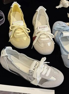 2024 Women Shoes Sneakers Casual Flats Canvas Shoes Lace Up