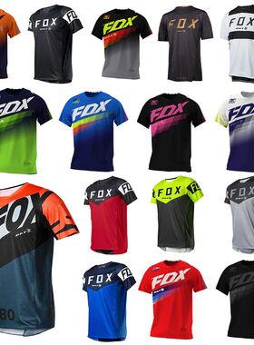 Men's BAT FOX Downhill Jerseys Mountain Bike Shirts Offroad