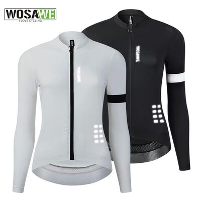WOSAWE-ropa de ciclismo para mujer, Jersey de manga larga pa