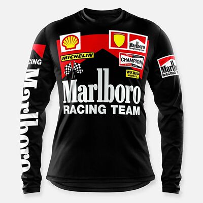 WEBIG Camiseta de manga larga para hombre, camiseta de Motoc