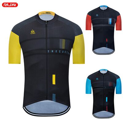 Raudax Men Downhill Jerseys Summer MTB Bike Shirts Offroad c