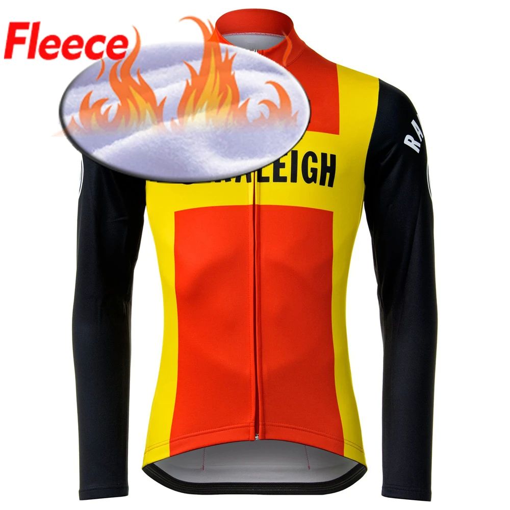 Jersey Retro de manga larga para ciclismo, ropa fina de lana