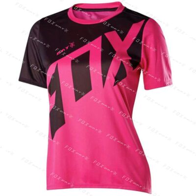 Camiseta de manga corta de ciclismo para mujer, Jersey trans