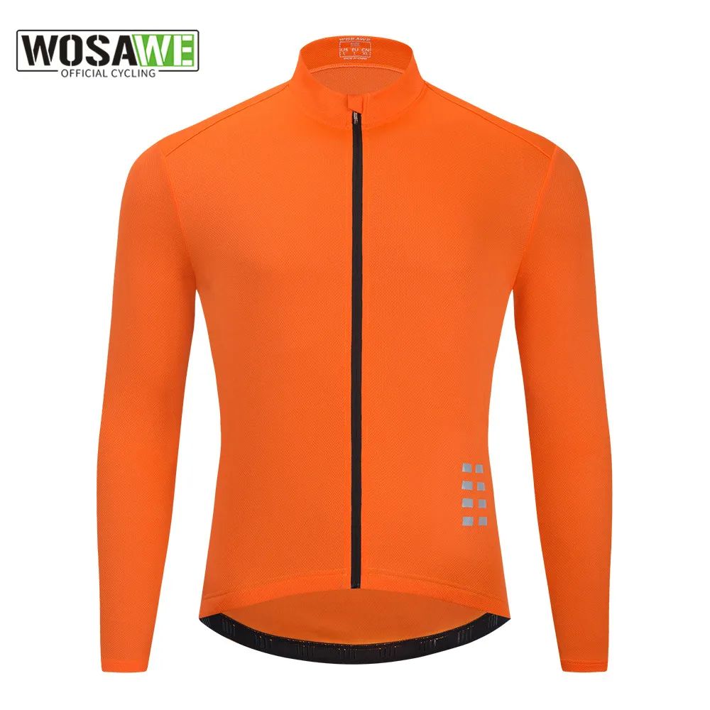 WOSAWE-Camiseta de manga larga para ciclismo de equipo profe
