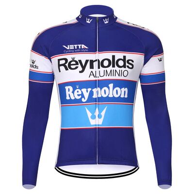 Reynolds-Jersey de Ciclismo de manga larga para hombre, ropa