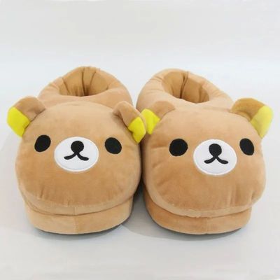 luxury Winter Bear Cotton Ladies Slippers House Home Cartoon