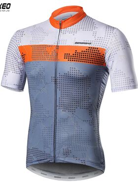 ARSUXEO-Camiseta de ciclismo para hombre, Maillot transpirab
