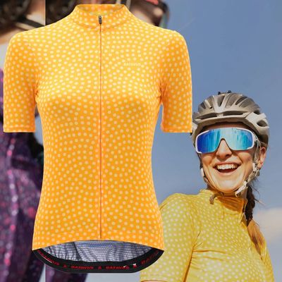 Camiseta de manga corta de ciclismo para mujer, camisa negra