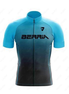 BERRIA-Camiseta de Ciclismo para hombre, camisa de manga cor