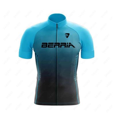 BERRIA-Camiseta de Ciclismo para hombre, camisa de manga cor