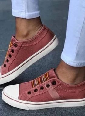 Women's Canvas Shoes Summer Flats Sneaker Fashion Vulcanized