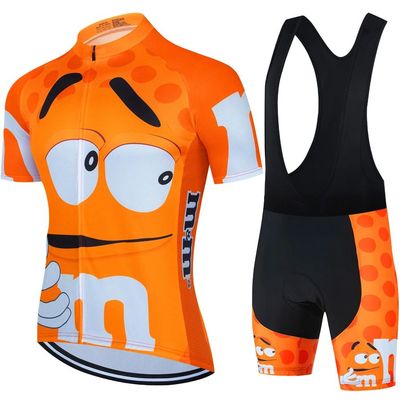 Conjunto de ropa de ciclismo con dibujos animados para hombr