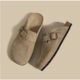 Ins Fashion Designer Slippers Women Mules Cork Suede Clogs