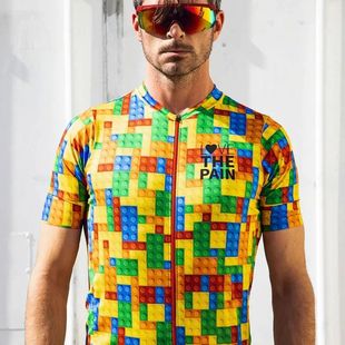 Camisetas de Ciclismo Love The Pain para hombre, Maillot con