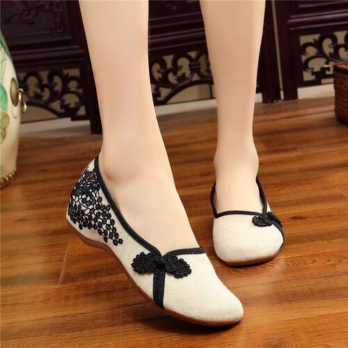Canvas Dance Shoes Loafers Women Light Walking Shoe Summer B