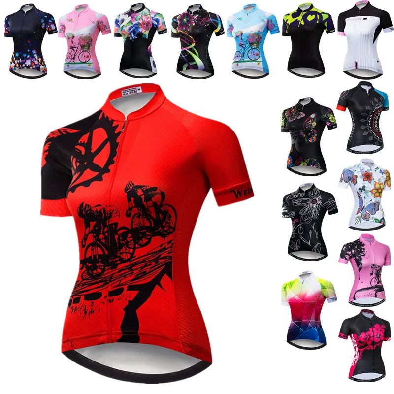 Weimostar-Camiseta de ciclismo para mujer, ropa de equipo pr