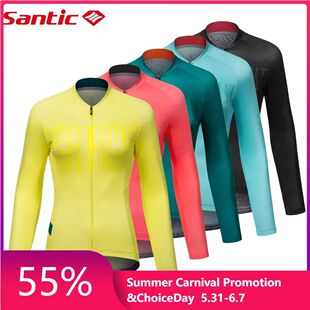 Santic mujer manga para fina ciclismo Camiseta ropa
