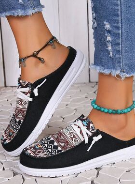 Spring and Autumn Fashion New Women's Round Toe Walking Shoe