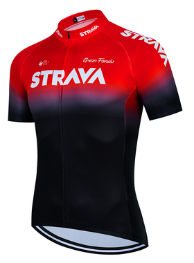 Strava 2022 Cycling Jersey Tops Summer Racing Cycling Clothi