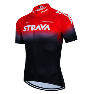 Strava 2022 Cycling Jersey Tops Summer Racing Cycling Clothi