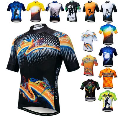 Weimostar-Camiseta de manga corta para bicicleta de monta?a,